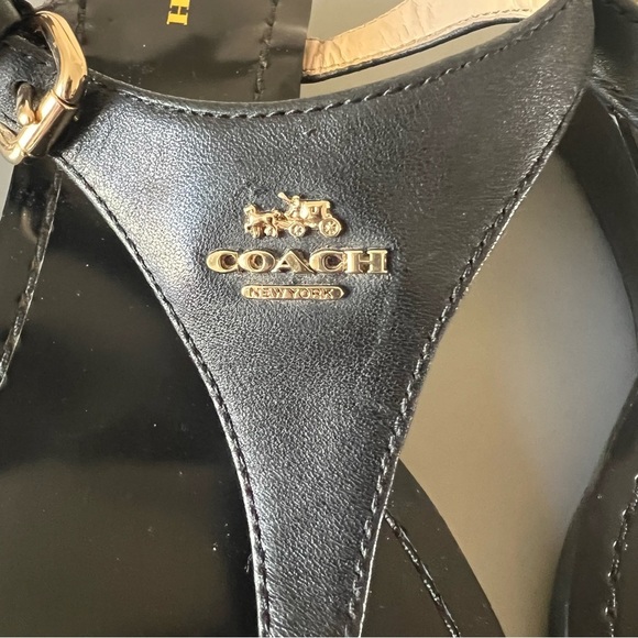 Coach Black Leather Sandals - Picture 3 of 14